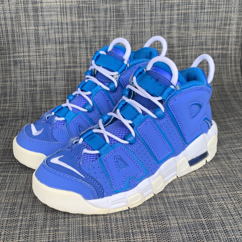 Nike Kids Air More Uptempo GS 'Medium Blue' Sneakers Youth Size 4.5